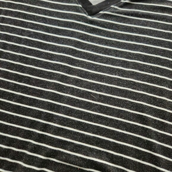 Torrid Stripe Favorite Tunic Super Soft V-Neck Side Slit Tee - Picture 2 of 3